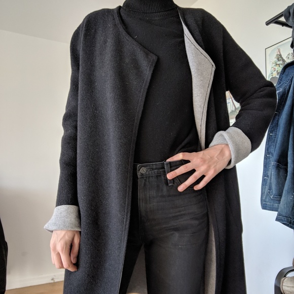 Theory Wool Coat, Grey, Size M - Picture 1 of 8